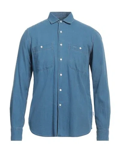 Aspesi Man Shirt Blue Size Xl Cotton