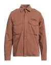 Aspesi Man Shirt Brown Size Xl Cotton