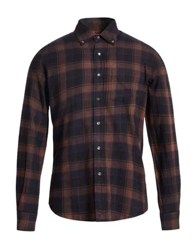 Aspesi Man Shirt Brown Size Xs Cotton