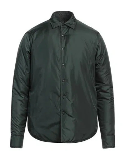 Aspesi Man Shirt Dark Green Size Xxl Polyamide In Green