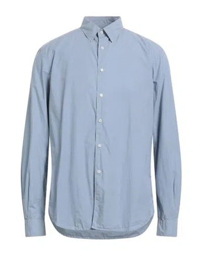 Aspesi Man Shirt Grey Size 16 Cotton
