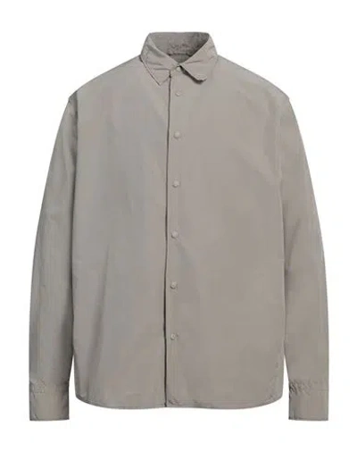 Aspesi Man Shirt Grey Size Xl Polyester, Polyamide