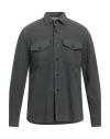 Aspesi Man Shirt Lead Size S Cotton In Gray