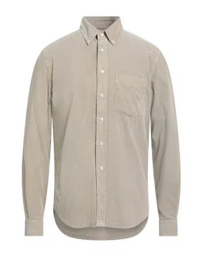 Aspesi Man Shirt Light Grey Size 17 Cotton