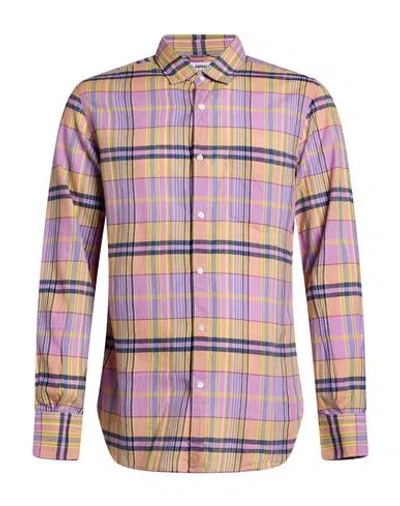 Aspesi Man Shirt Lilac Size Xs Cotton In Purple