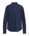 Aspesi Man Shirt Midnight Blue Size Xl Cotton