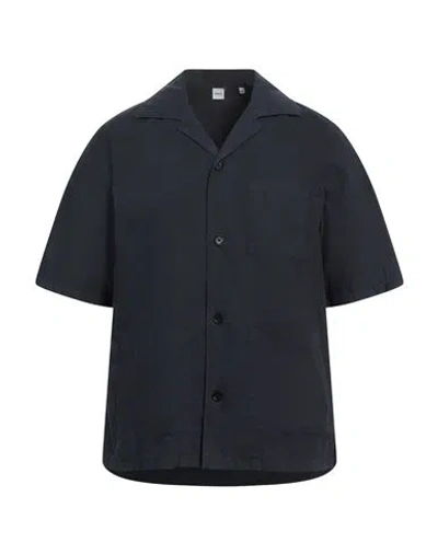 Aspesi Man Shirt Midnight Blue Size Xxl Cotton