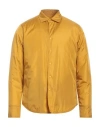 Aspesi Man Shirt Ocher Size M Polyamide In Yellow