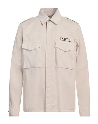 Aspesi Man Shirt Off White Size L Cotton In Off White