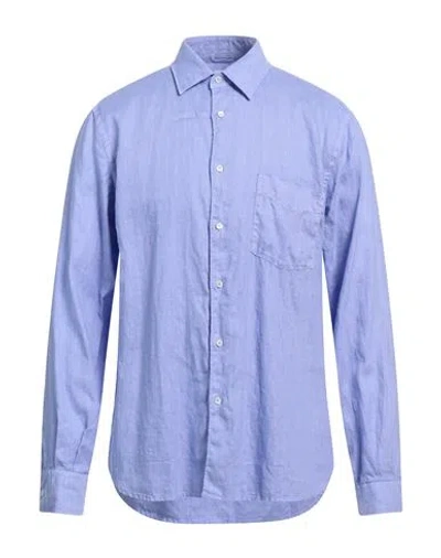 Aspesi Man Shirt Pastel Blue Size 16 ½ Linen