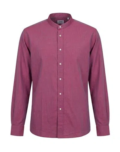 Aspesi Man Shirt Purple Size 15 Cotton
