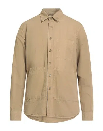 Aspesi Man Shirt Sand Size L Cotton In Beige