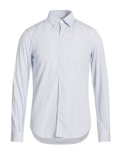 Aspesi Man Shirt Sky Blue Size 15 Cotton In Multi