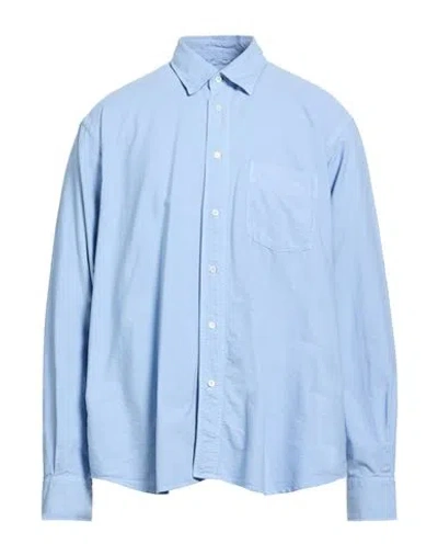 Aspesi Man Shirt Sky Blue Size 17 Cotton