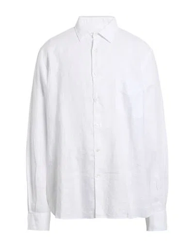 Aspesi Man Shirt White Size 17 ½ Linen