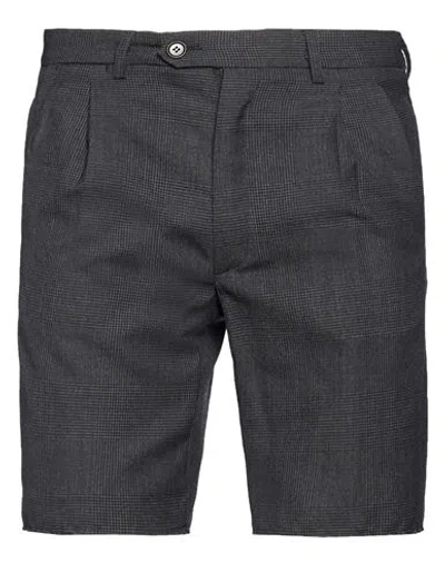 Aspesi Man Shorts & Bermuda Shorts Charcoal Size S Virgin Wool In Gray