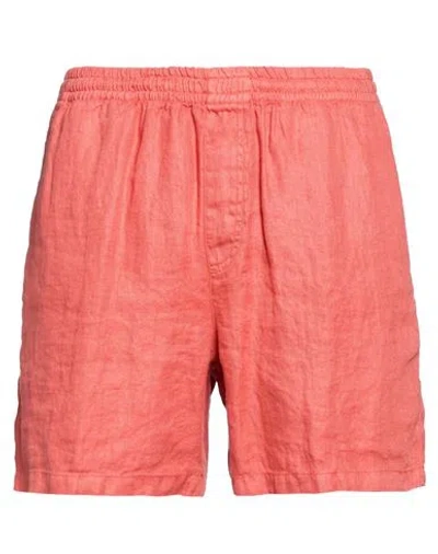 Aspesi Man Shorts & Bermuda Shorts Coral Size S Hemp In Multi