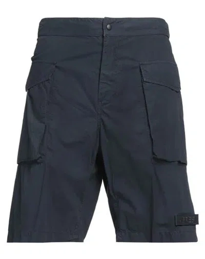 Aspesi Man Shorts & Bermuda Shorts Navy Size 36 Cotton