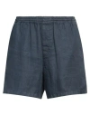 Aspesi Black Roque Shorts In Navy
