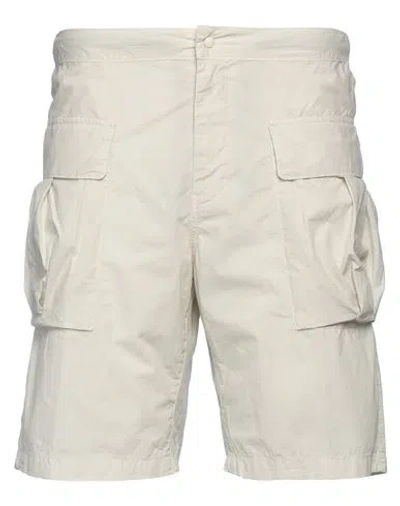 Aspesi Man Shorts & Bermuda Shorts Off White Size 38 Cotton