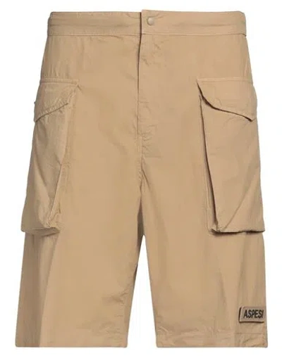 ASPESI ASPESI MAN SHORTS & BERMUDA SHORTS SAND SIZE 36 COTTON