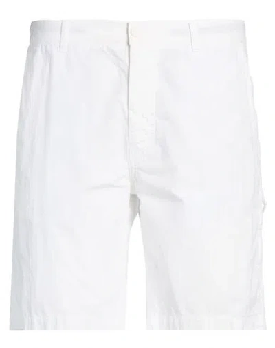Aspesi Man Shorts & Bermuda Shorts White Size 38 Cotton
