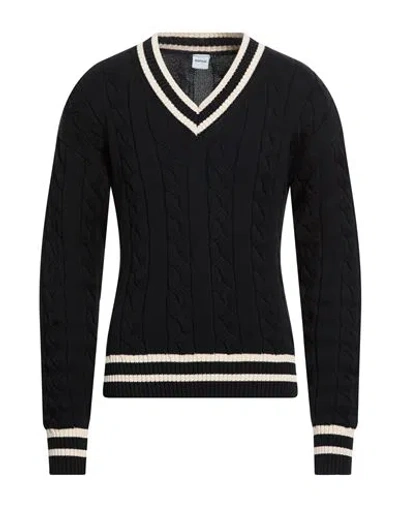 Aspesi Man Sweater Black Size 46 Cotton