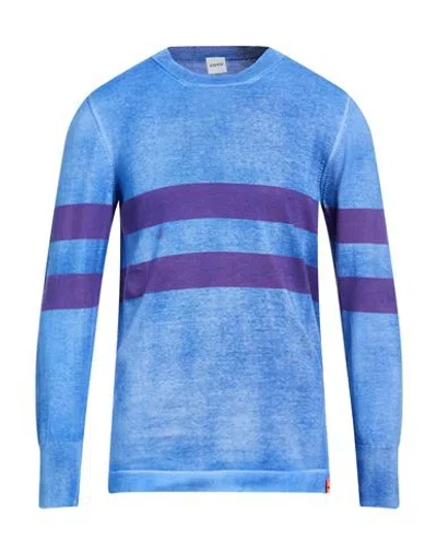 Aspesi Man Sweater Blue Size 46 Cotton