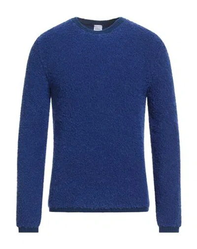 Aspesi Man Sweater Bright Blue Size 40 Acrylic, Polyamide, Viscose, Wool