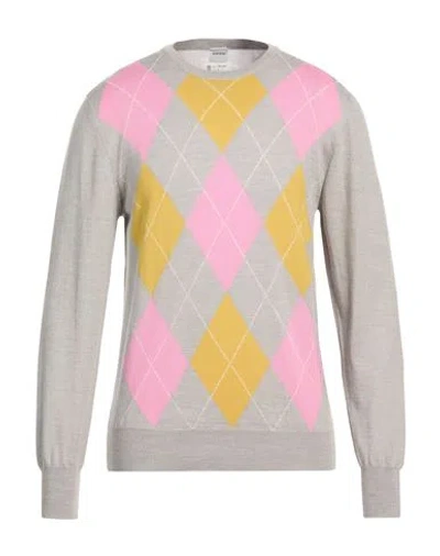 Aspesi Man Sweater Light Grey Size 40 Virgin Wool In Gray