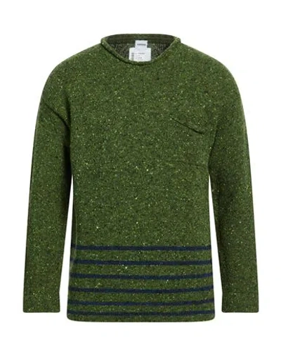 Aspesi Man Sweater Military Green Size 40 Wool