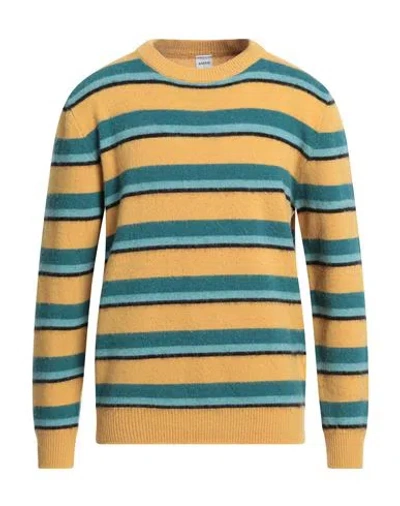 Aspesi Man Sweater Ocher Size 42 Virgin Wool In Yellow