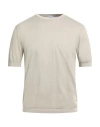 Aspesi Man Sweater Sand Size 42 Cotton In Gray