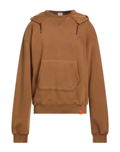 Aspesi Man Sweatshirt Light Brown Size Xs Cotton
