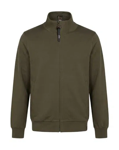 Aspesi Man Sweatshirt Military Green Size Xxl Cotton, Polyester, Elastane