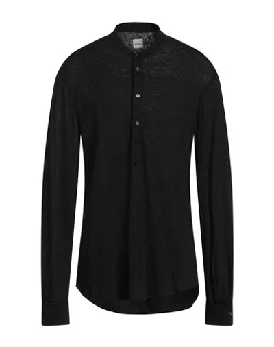 Aspesi Man T-shirt Black Size Xl Linen