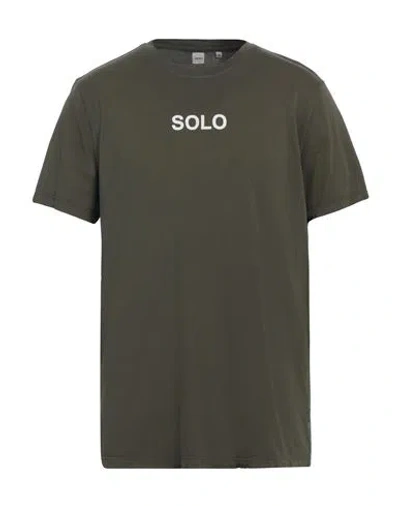 Aspesi Man T-shirt Military Green Size Xxl Cotton