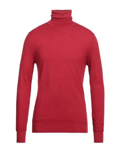 Aspesi Man Turtleneck Red Size 42 Wool