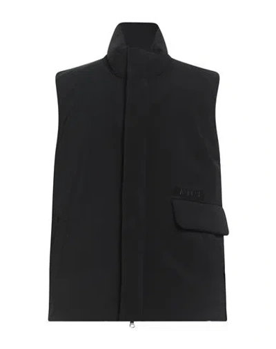Aspesi Man Vest Black Size Xxl Polyester, Polyurethane