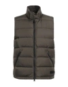 Aspesi Man Vest Military Green Size 3xl Polyamide In Gray