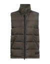 Aspesi Man Vest Military Green Size 3xl Polyamide In Green