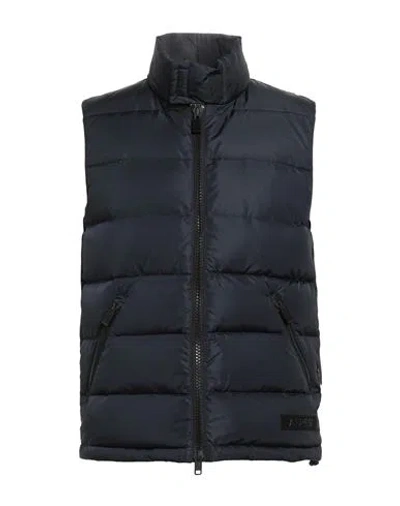 Aspesi Man Vest Navy Size L Polyamide