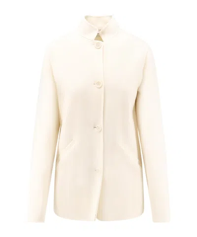 ASPESI ASPESI MANDARIN COLLAR BUTTONED COAT