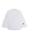 Aspesi Mandarin-collar Long-sleeves Shirt In White