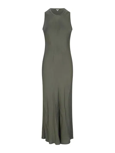 Aspesi Sleeveless Maxi Dress In Green