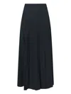Aspesi Classic Black Skirt With Silhouette In Black