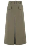Aspesi Meari High-waisted Skirt In Green