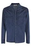 Aspesi Medium Denim Shirt With Classic Collar