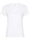 Aspesi White Solid Round Neck T-shirt In White