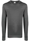 Aspesi Melange-effect Wool Sweater In 灰色